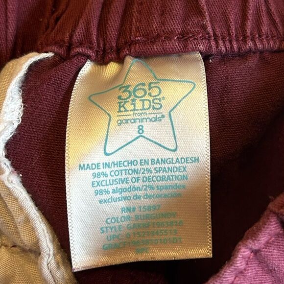 5 for $25🔥Boys Size 8 Burgundy 365 Kids Pants - Picture 3 of 4